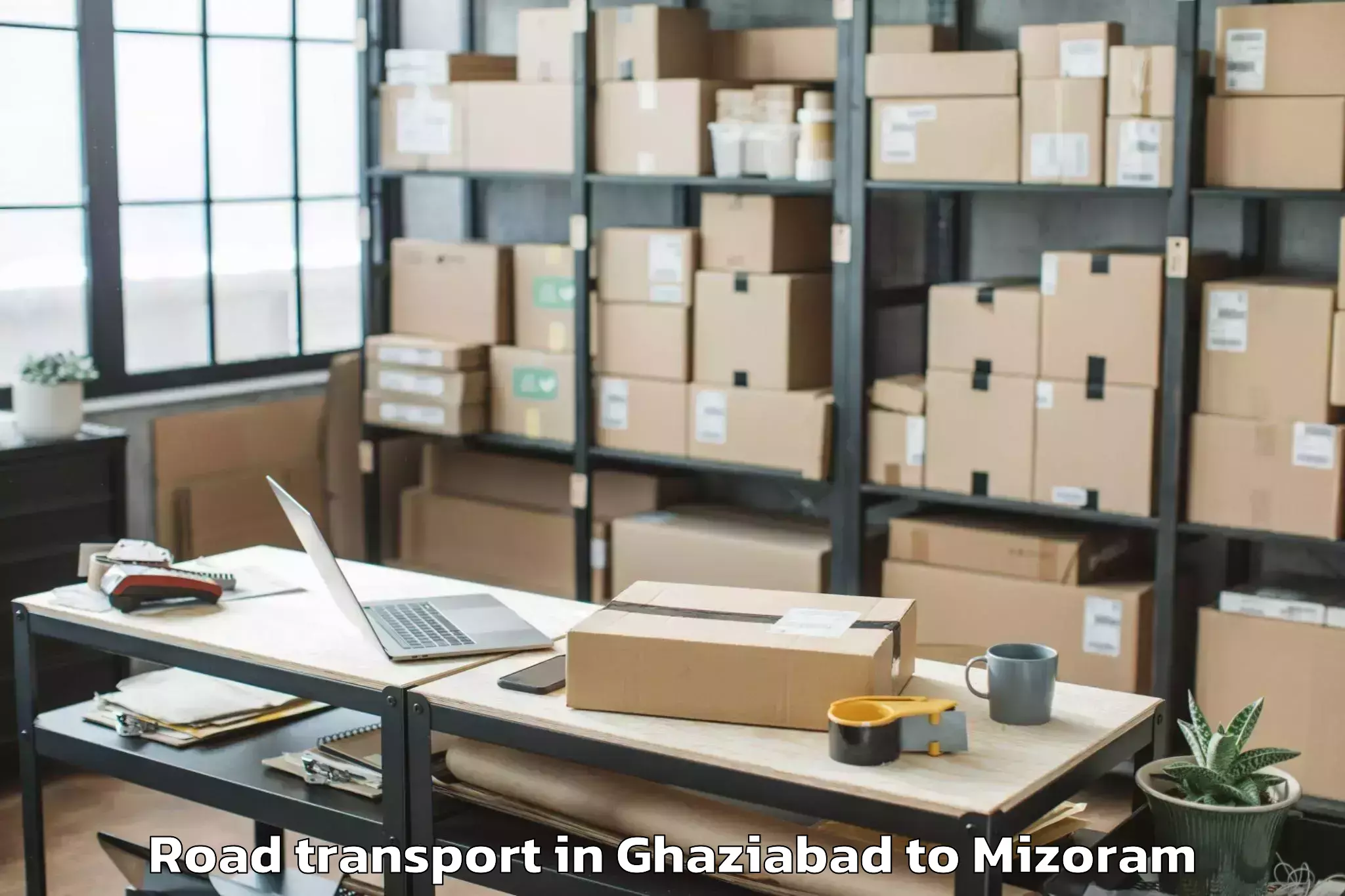 Top Ghaziabad to Lungsen Road Transport Available